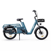 Electric Bike ONESPORT OT01 - 650W Motor 48V27AH Battery 20 Inch Wheels Hydraulic Disc Brakes - Blue
